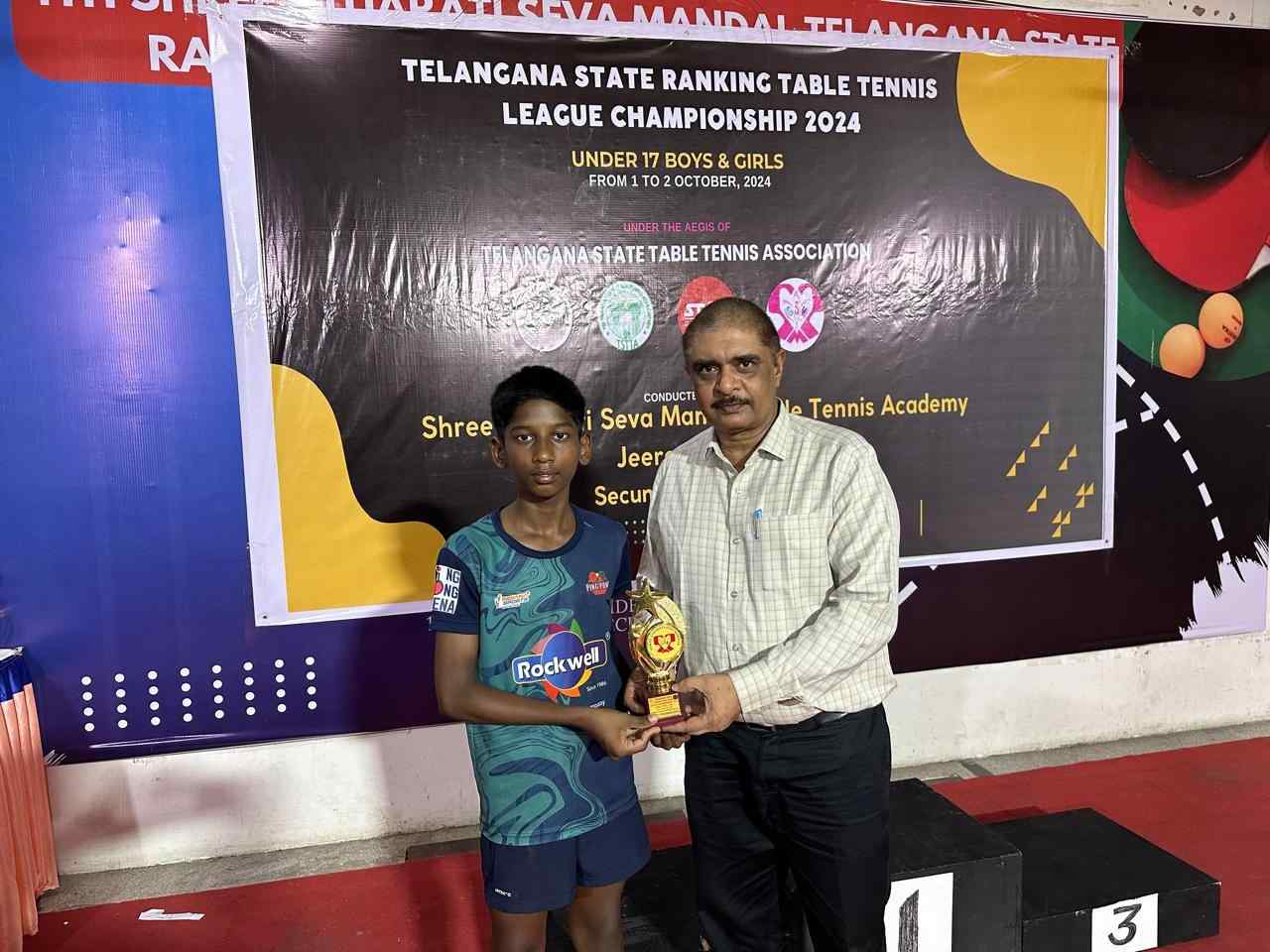 Telangana State Ranking Table Tennis League Championship 2024 Under 17 Boys & Girls