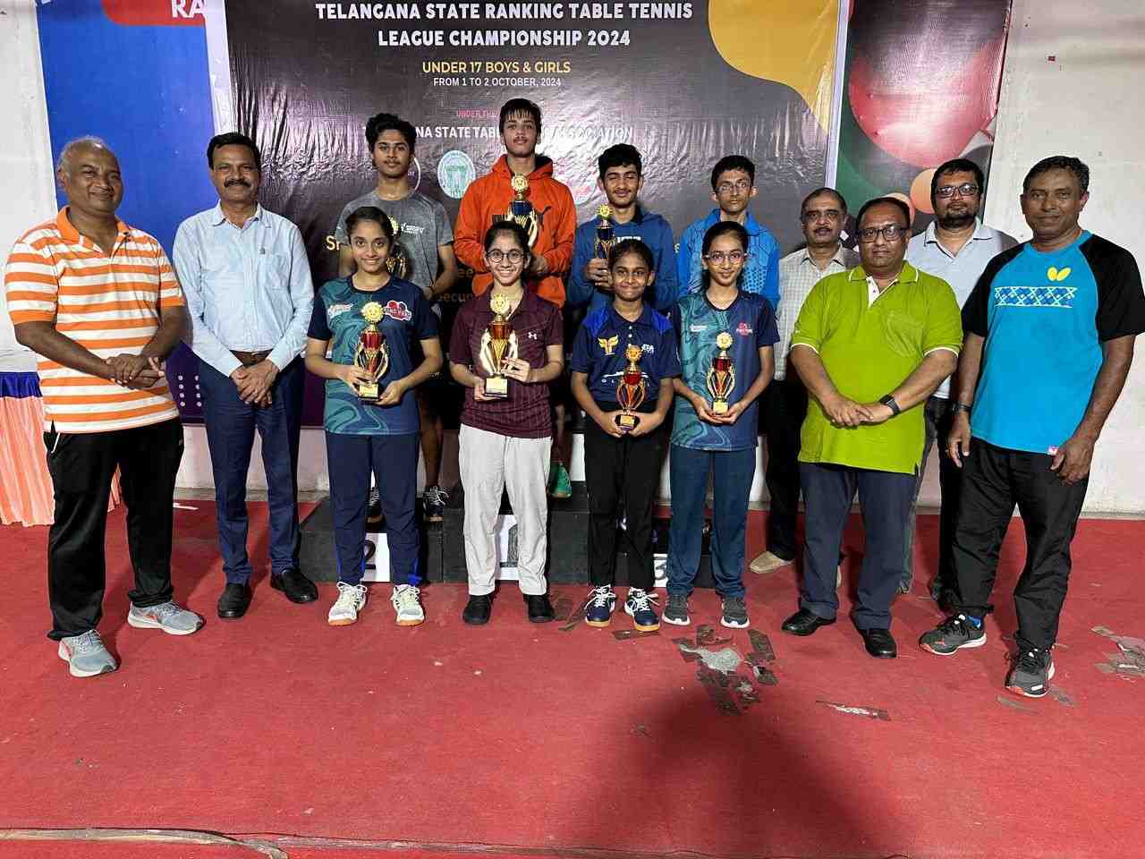 Telangana State Ranking Table Tennis League Championship 2024 Under 17 Boys & Girls