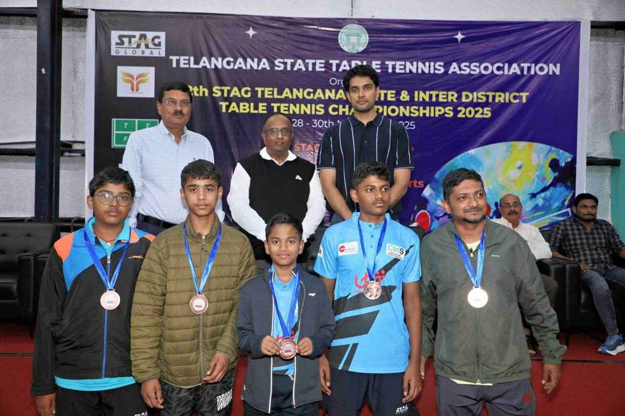 12th STAG Telangana State & Inter District Table Tennis Championships 2025