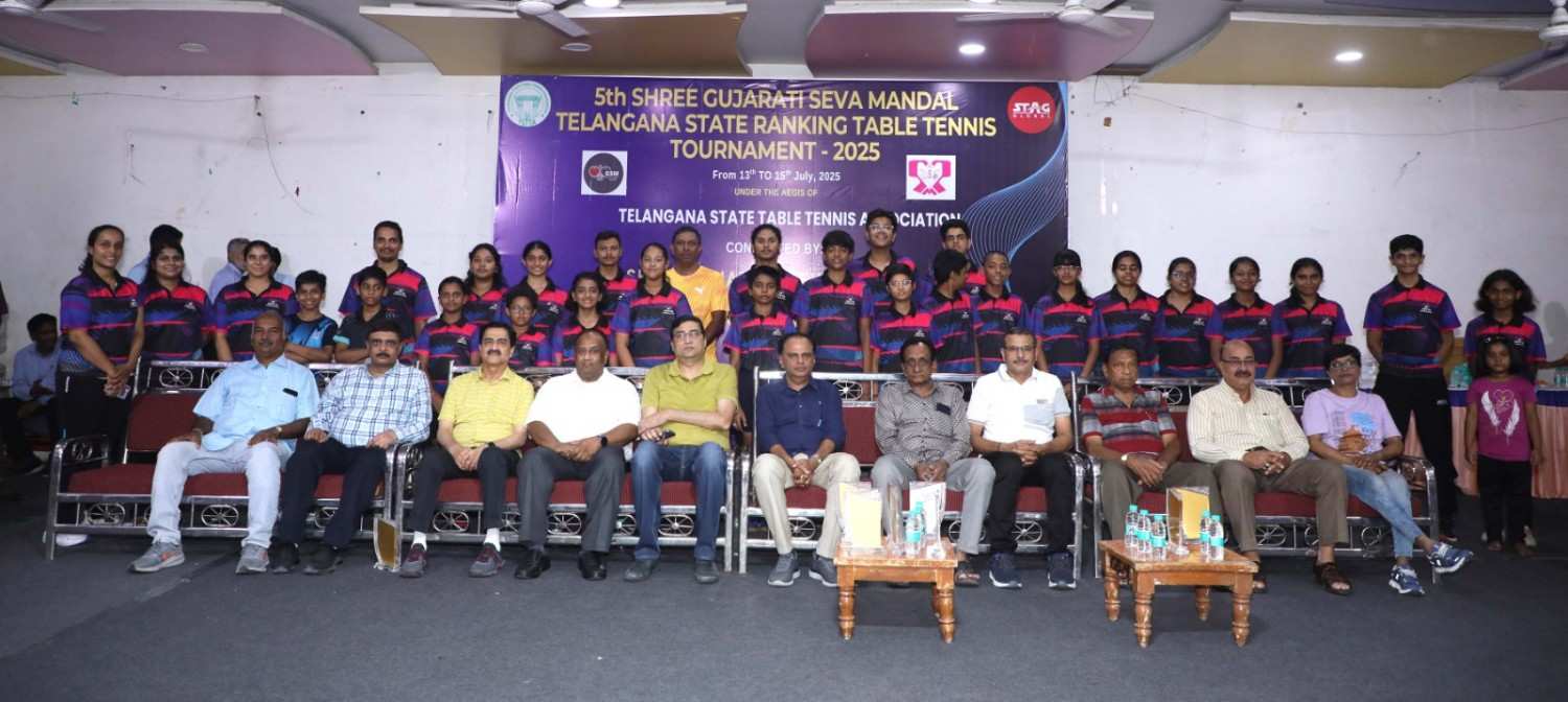 5th Shree Gujrati Seva Mandal Telangana State Ranking Table Tennis Tournament - 2025
