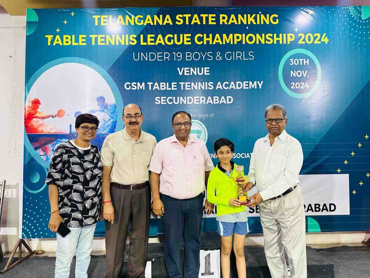 TELANGANA STATE RANKING TABLE TENNIS LEAGUE CHAMPIONSHIP - 2024 Under 19 Boys & Girls
