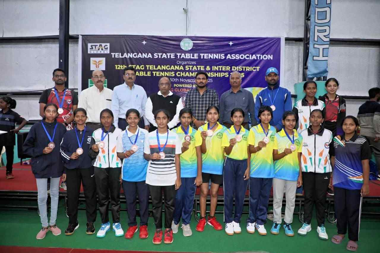 12th STAG Telangana State & Inter District Table Tennis Championships 2025
