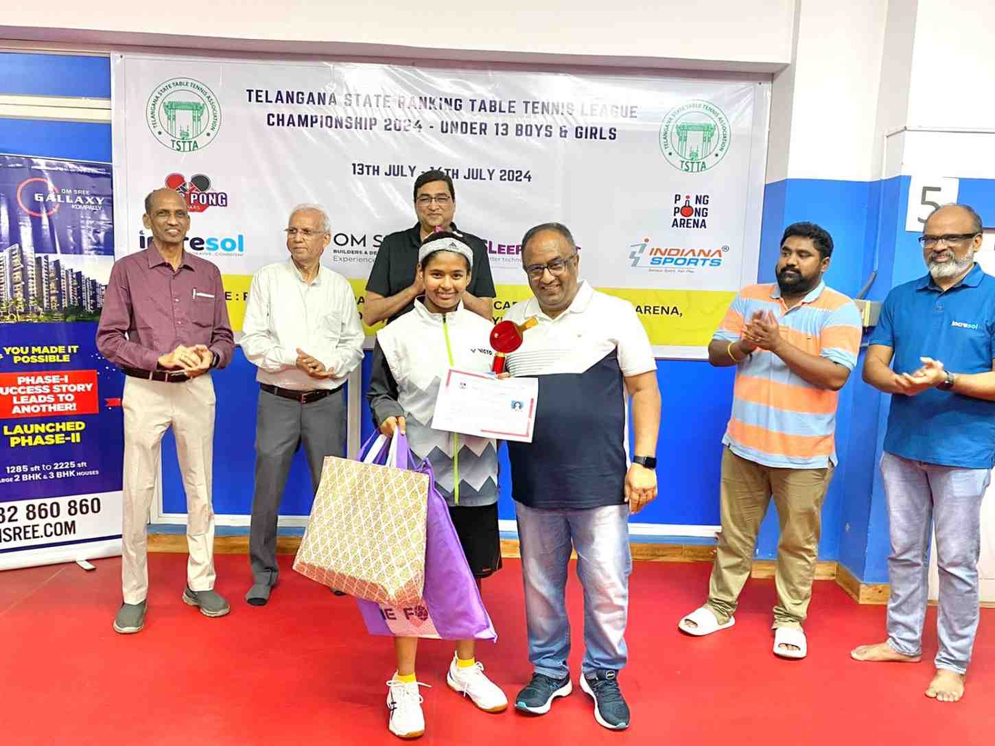 Telangana State Ranking Table tennis League Championship 2024 - Under 13 Boys & Girls
