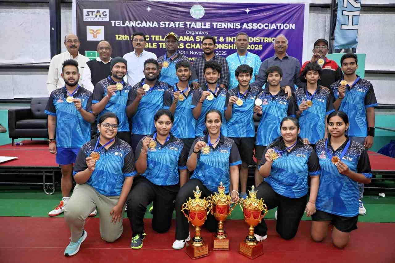 12th STAG Telangana State & Inter District Table Tennis Championships 2025