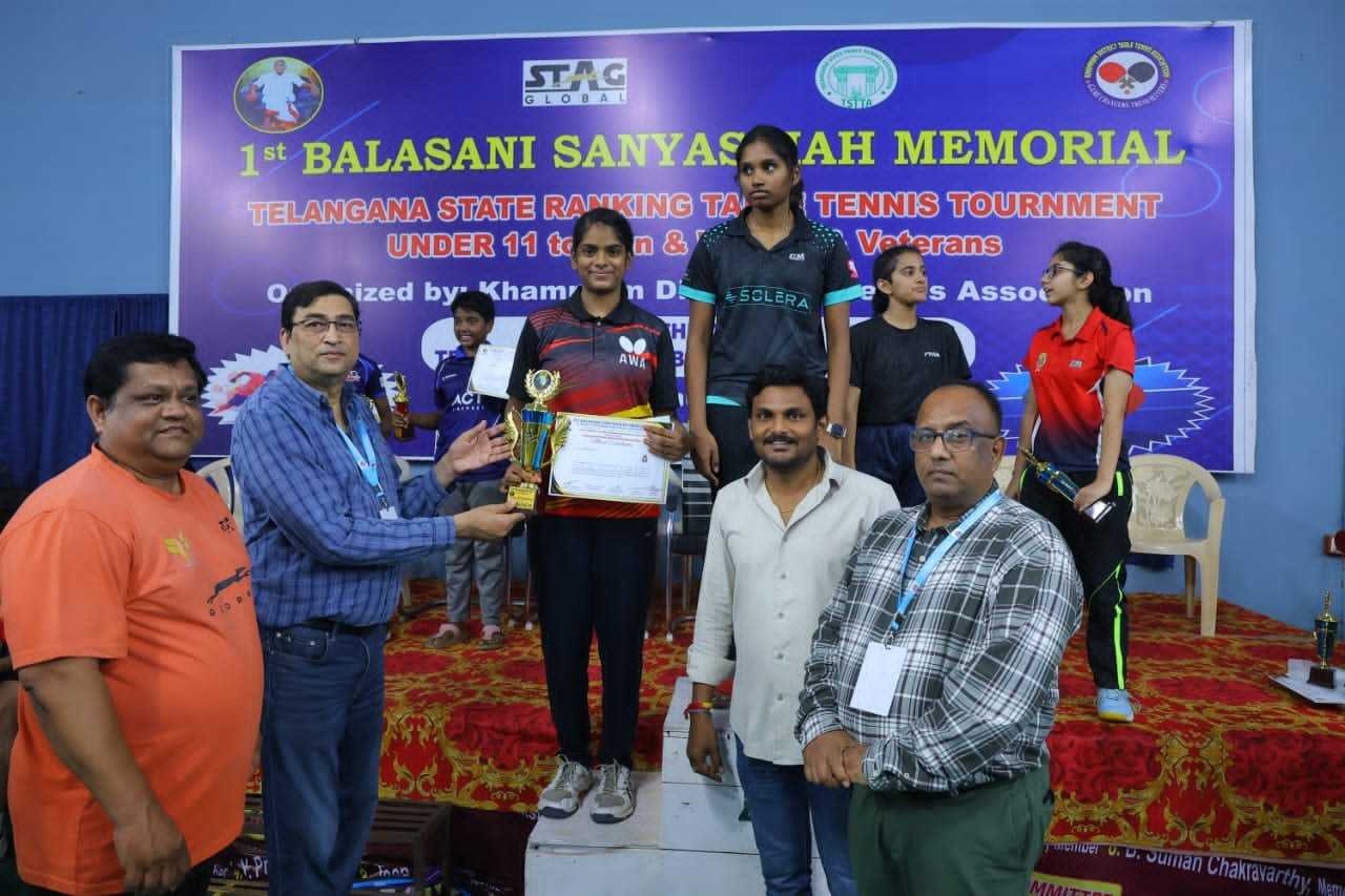 1st BALASANI SANYASAIAH MEMORIAL TELANGANA STATE RANKING TABLE TENNIS TOURNAMENT - 2025