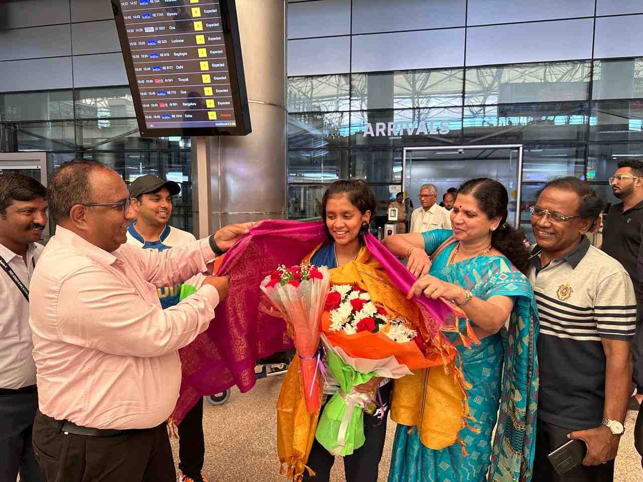 TSTTA WELCOMES SREEJA AKULA BACK FROM PARIS OLYMPICS 2024