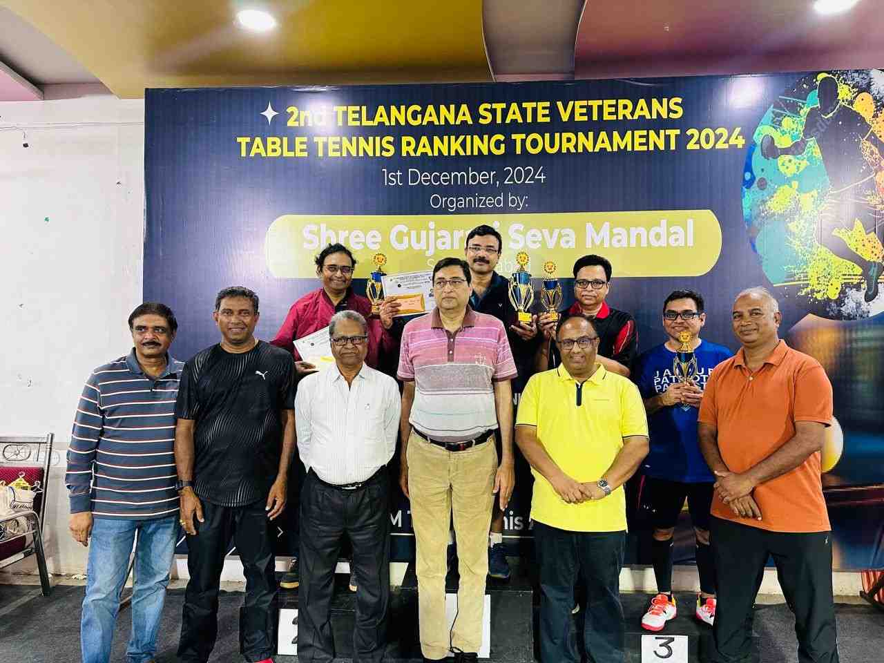 2nd Telangana State Veterans Table Tennis Championship 2024